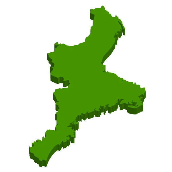 일본 지도 일본 지도 — 스톡 벡터