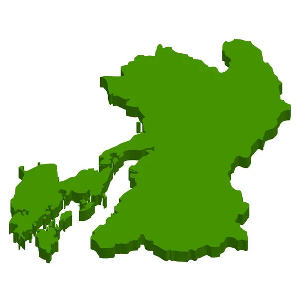 Japon carte carte Japon carte — Image vectorielle