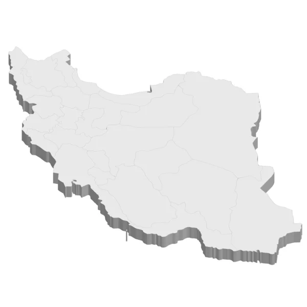 Iranische Landkarte — Stockvektor