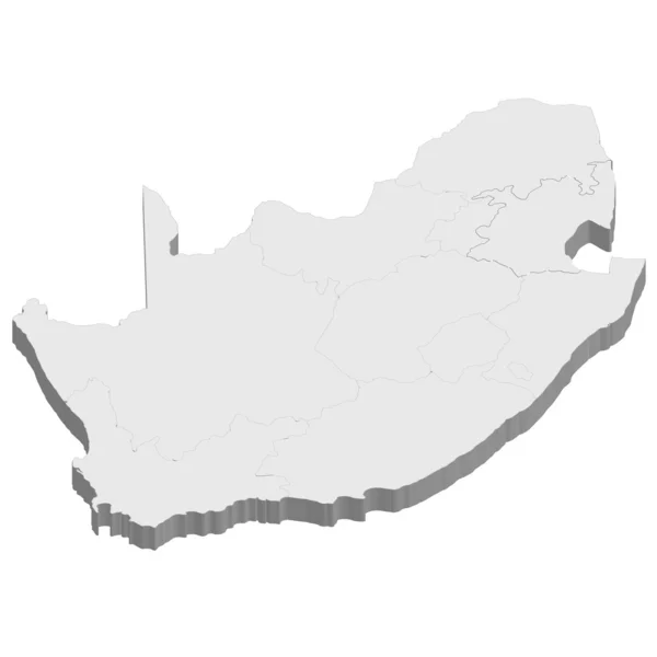 Südafrika Kartenland — Stockvektor