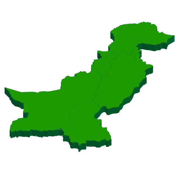 Pakistan karta land — Stock vektor