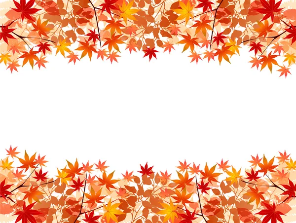 Feuilles d'érable automne fond — Image vectorielle