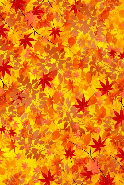 Maple autumn leaves background — Stock Vector