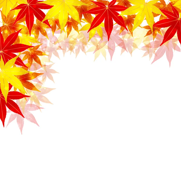 Maple outono folhas fundo —  Vetores de Stock