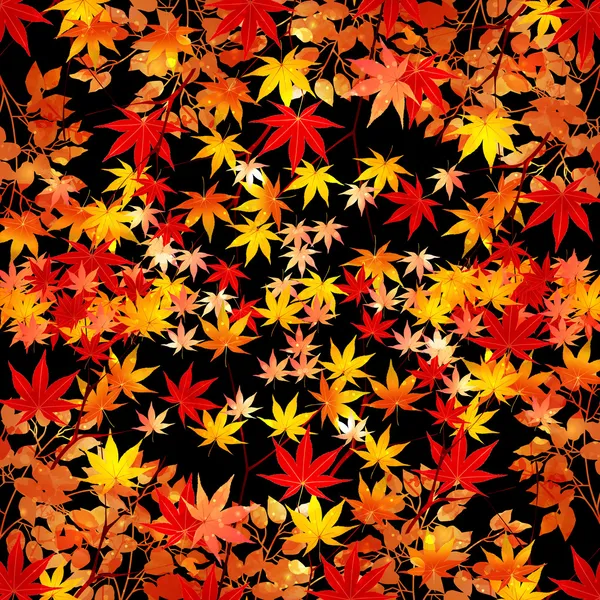 枫叶秋天的树叶背景 — 图库矢量图片