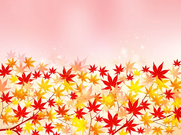 Maple herfstbladeren achtergrond — Stockvector