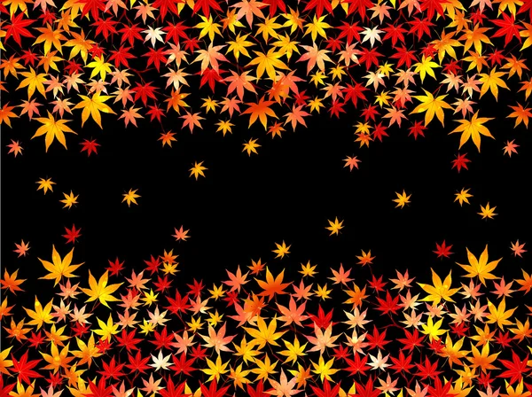 Maple herfstbladeren achtergrond — Stockvector