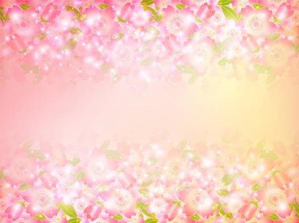 Arbre de printemps fond de cerise — Image vectorielle