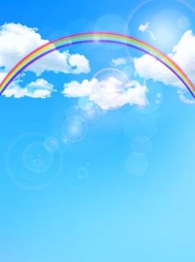 gökyüzü gökkuşağı arka plan
