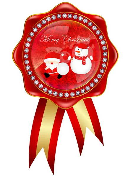 Santa Claus Christmas frame — Stock Vector