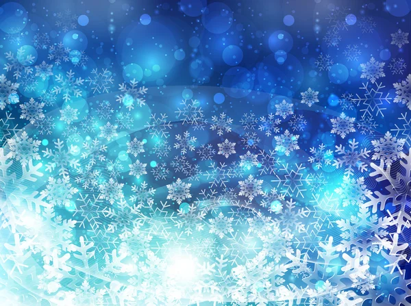 クリスマス雪背景 — ストックベクタ