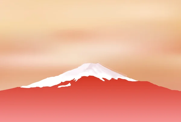 Fuji körsbärsträdet bakgrund — Stock vektor