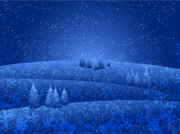 Weihnachten Schnee Hintergrund — Stockvektor
