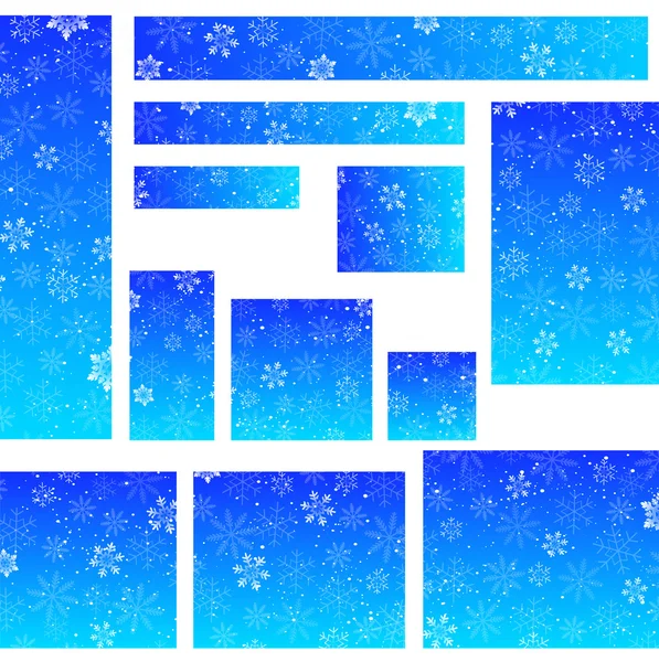 Snow christmas background — Stock Vector