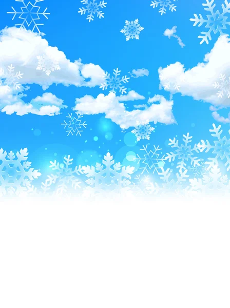 Christmas snow background — Stock Vector