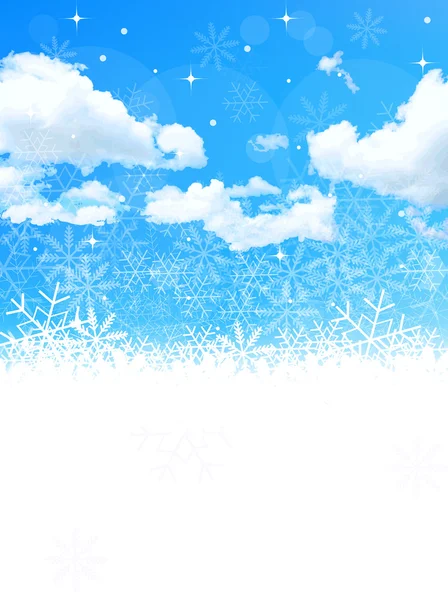 クリスマス雪背景 — ストックベクタ