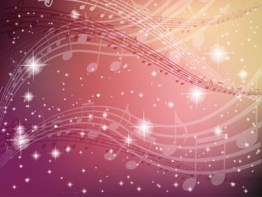 müzik Not arka planı