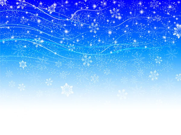 Snowy sky background — Stock Vector