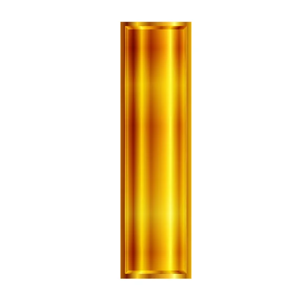 I золото емблема — стоковий вектор