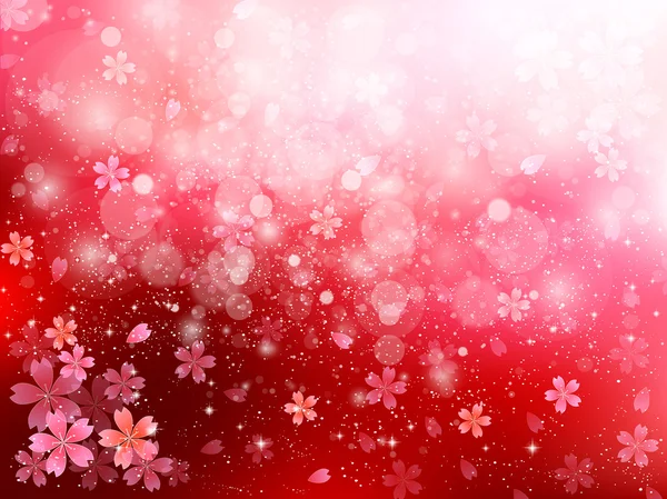 Fond clair cerisier — Image vectorielle