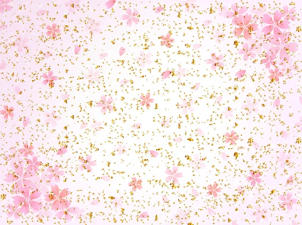 Sakura japanisches Papier Hintergrund — Stockvektor