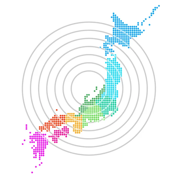 Japón mapa Japón mapa — Archivo Imágenes Vectoriales