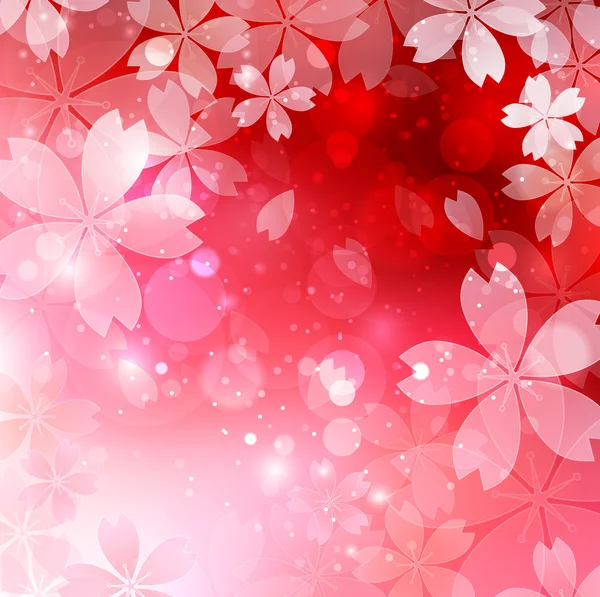 Sakura cerezo fondo — Archivo Imágenes Vectoriales