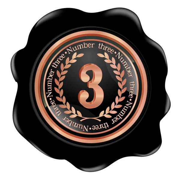 3 медаль кадру — стоковий вектор