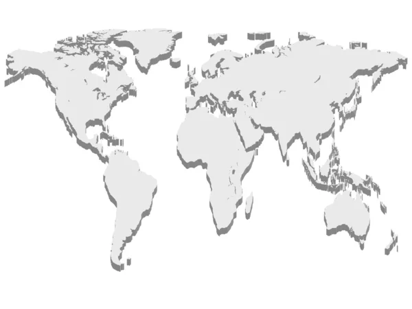 Mapa do mundo — Vetor de Stock