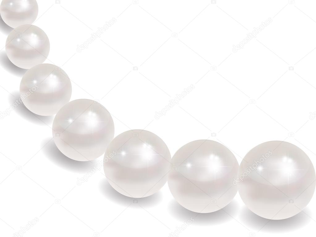 Pearl jewelry background