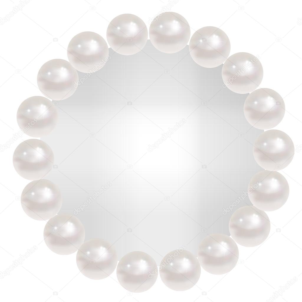 Pearl jewelry frame