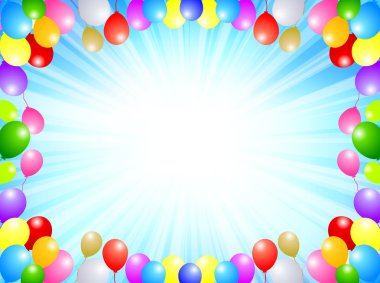 Balon gökyüzü arka plan