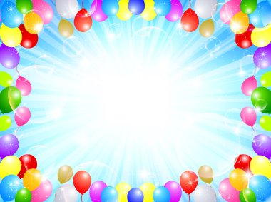 Balon gökyüzü arka plan