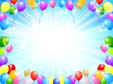 Balon gökyüzü arka plan