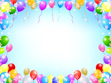 Sakura balon arka plan