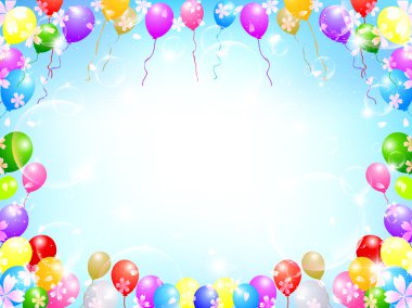 Sakura balon arka plan