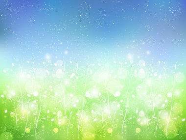 yaprak arka planda gökyüzü