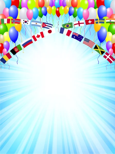 Balon ulusal bayrak arka plan