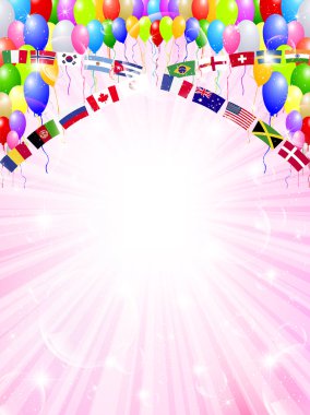 Balon gökyüzü arka plan