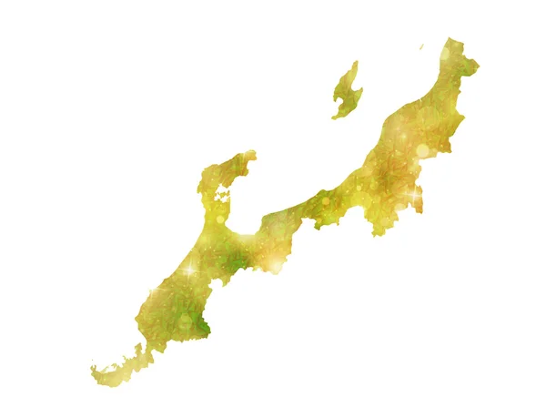 Hokuetsu distriktet karta — Stock vektor