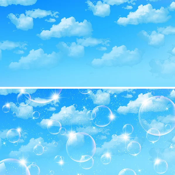 Sky Cloud Arrière plan — Image vectorielle