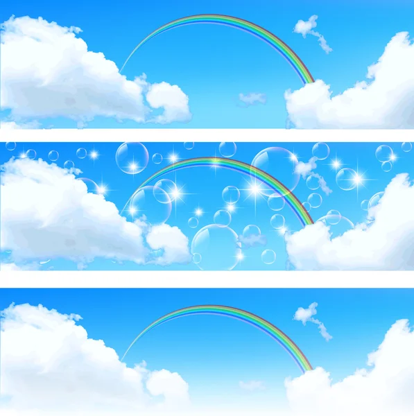 Cielo Nube fondo — Vector de stock