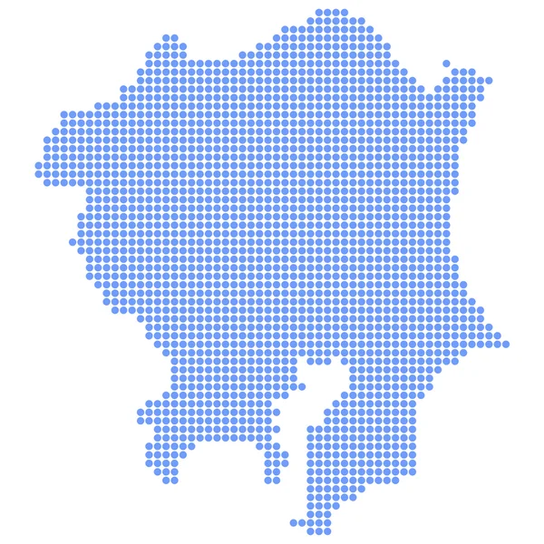 Kanto κύκλο χάρτη — Διανυσματικό Αρχείο