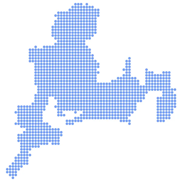 Tokai harita daire — Stok Vektör