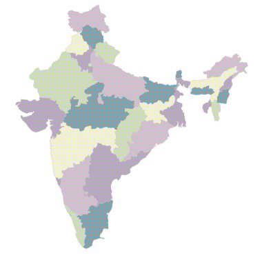 Hindistan devletlerin haritası
