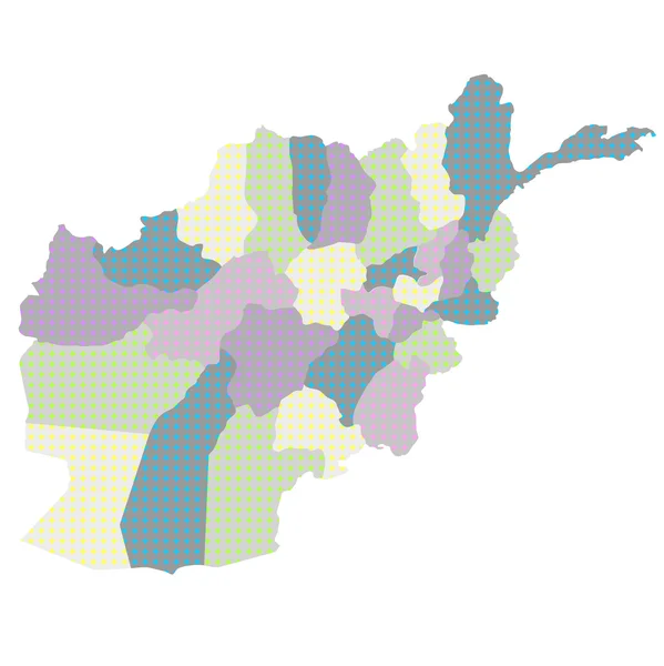 Afganistán mapa del país — Archivo Imágenes Vectoriales