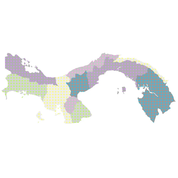 Panama mapa kraju — Wektor stockowy