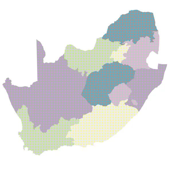 Sydafrika land karta — Stock vektor