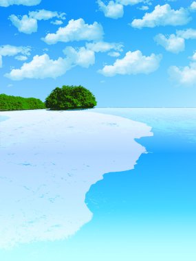 deniz mavi gökyüzü Adası