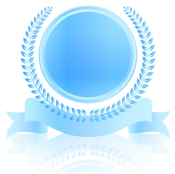 Frame laurier medaille — Stockvector